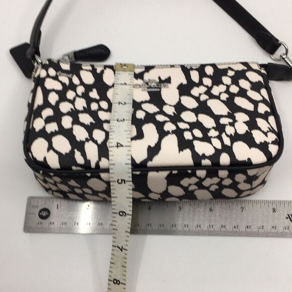 Coach CD872 Nolita 19 With Spotted Animal Print In Silver/Black/Chalk Multi - Picture 16 of 16